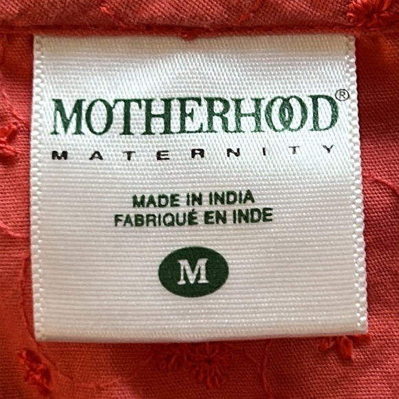 Motherhood Maternity Flower Embroidered Dress Size Medium - Picture 6 of 8